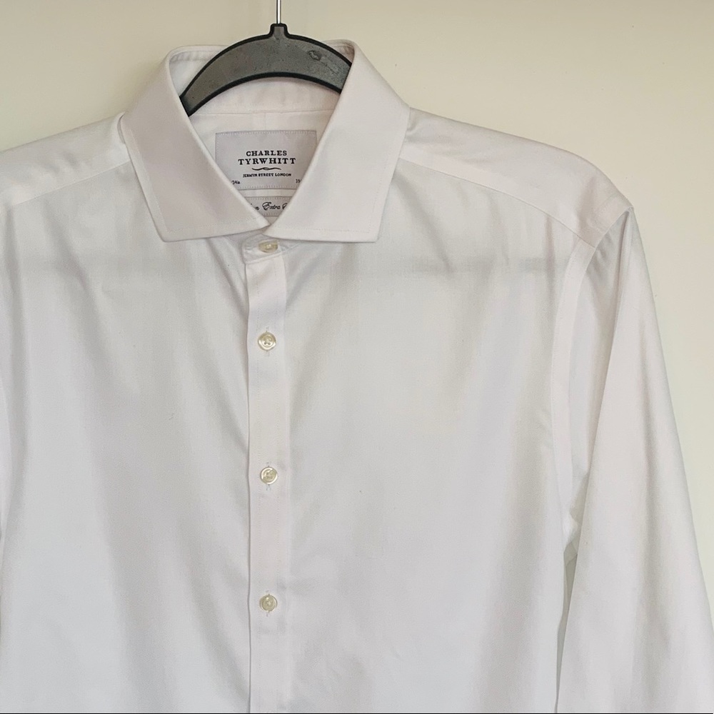 Non-Iron Extra Slim Fit Dress Shirt - White